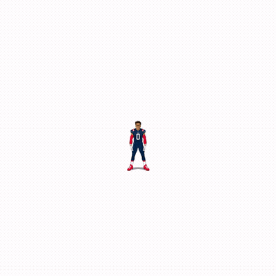 Cartoon Football Player From New England GIF