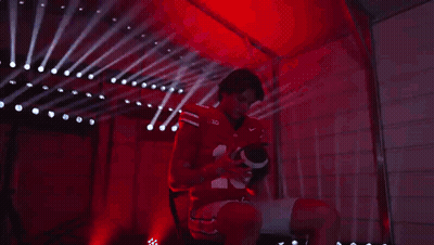 Cartoon Football Player Number 10 GIF