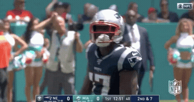 Cartoon Football Player Number 15 GIF