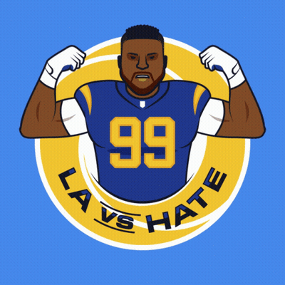 Cartoon Football Player Number 99 GIF