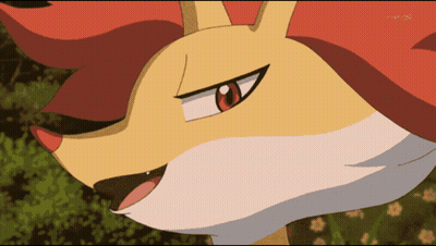 Cartoon Fox Close Up With TV Channel