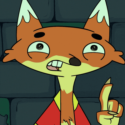 Cartoon Fox Giving Thumbs Up GIF