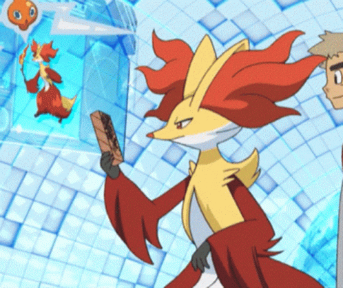 Cartoon Fox Holding Paper GIF