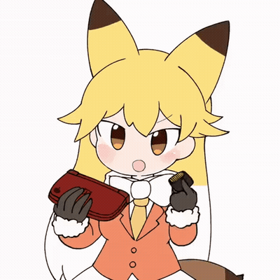 Cartoon Fox Holding Red Wallet GIF