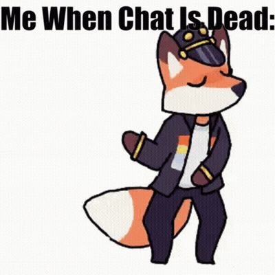 Cartoon Fox In Hat And Sunglasses Dancing GIF