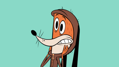 Cartoon Fox In Hooded Jacket And Hat GIF