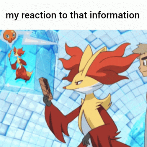 Cartoon Fox Saying My Reaction To That Information GIF