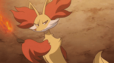 Cartoon Fox With Fire Coming Out of Mouth