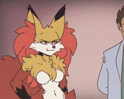 Cartoon Fox With Red Hair