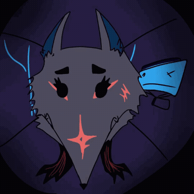 Cartoon Fox With Star In Mouth GIF