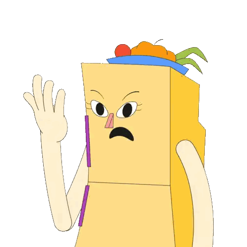 Cartoon Fridge With Vegetable Sticker