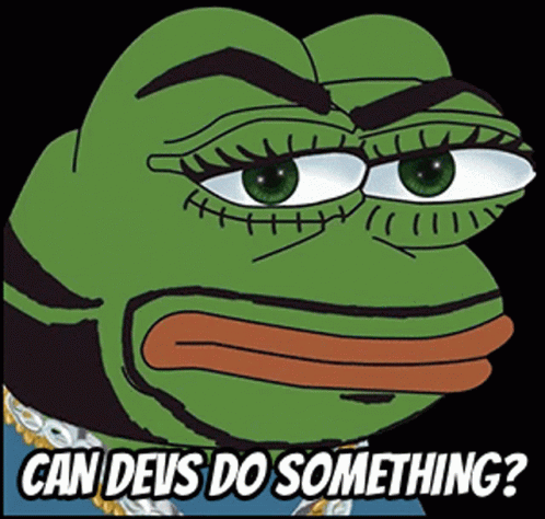 Cartoon Frog Can Devs Do Something GIF