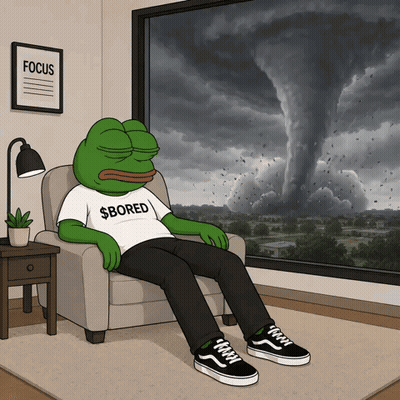 Cartoon Frog In Bored Shirt Sitting In Chair GIF