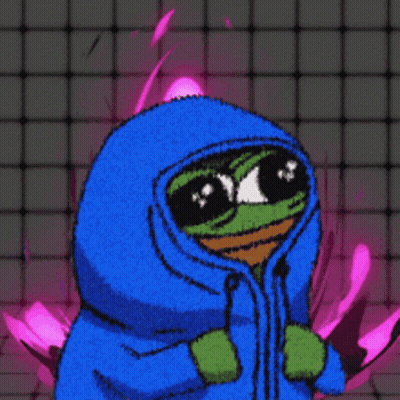 Cartoon Frog In Sunglasses And Blue Jacket GIF
