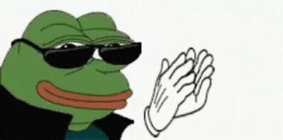 Cartoon Frog In Sunglasses And Jacket High Fiving GIF