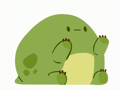 Cartoon Frog Laying On Its Back GIF