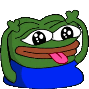 Cartoon Frog Making Funny Face Sticker