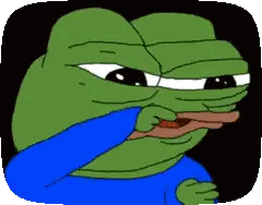 Cartoon Frog Making Funny Face Sticker