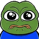 Cartoon Frog Making Funny Face Sticker