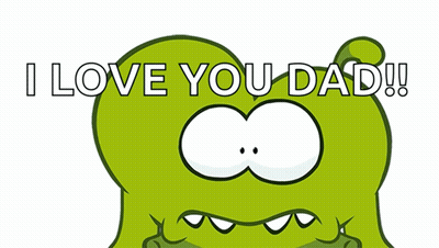 Cartoon Frog Saying I Love You Dad GIF