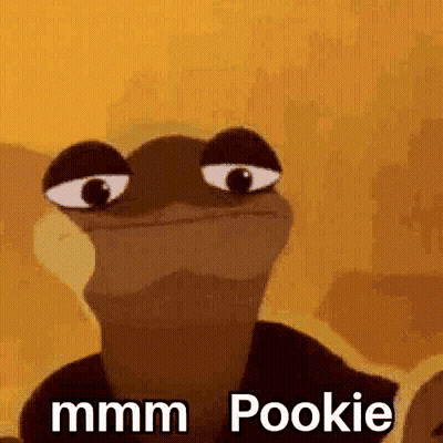 Cartoon Frog Says Mmmm Pookie GIF