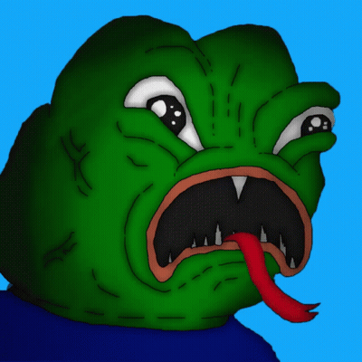 Cartoon Frog Sticking Out Red Tongue GIF
