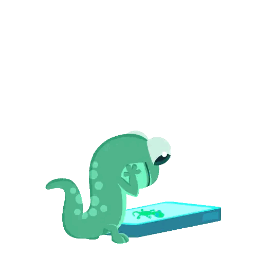 Cartoon Frog Waving Sticker