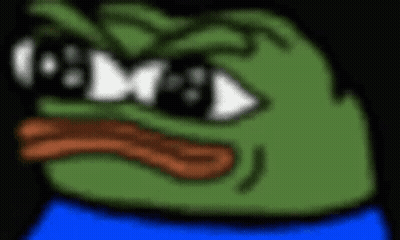 Cartoon Frog Wearing Sunglasses Making Funny Face GIF