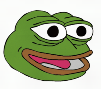 Cartoon Frog With Big Eyes And Pink Tongue GIF