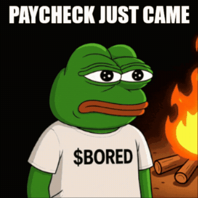 Cartoon Frog With $ Bored Shirt GIF