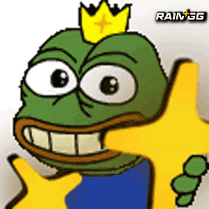 Cartoon Frog With Crown GIF