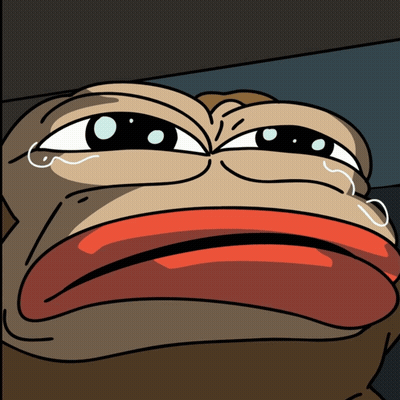 Cartoon Frog With Tears GIF