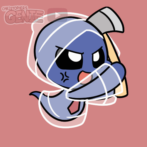 Cartoon Genie With Christopher's Genie GIF