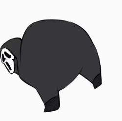 Cartoon Ghost Face Twerking GIF