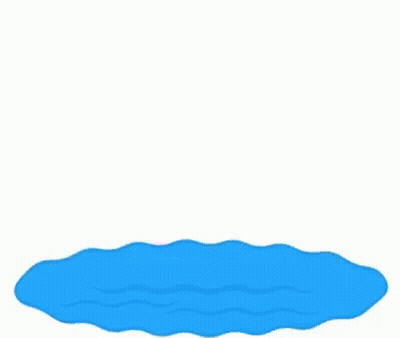 Cartoon Ghost In Water With Halo GIF
