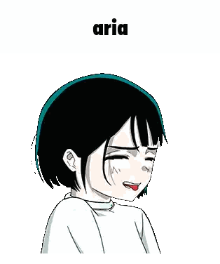Cartoon Girl Aria Sticker
