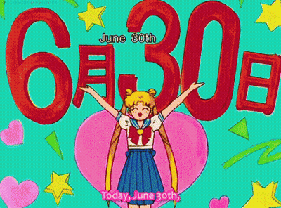 Cartoon Girl Before Numbers 6 And 30 GIF