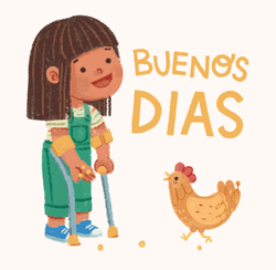 Cartoon Girl Buenos Dias GIF