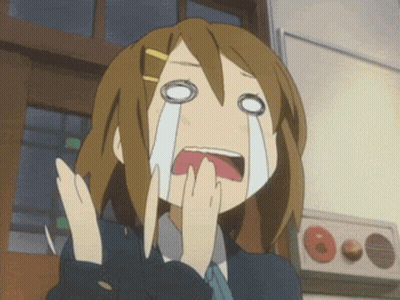 Cartoon Girl Crying Tear Out Of Mouth GIF
