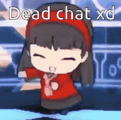 Cartoon Girl Dancing Dead Chat XD GIF