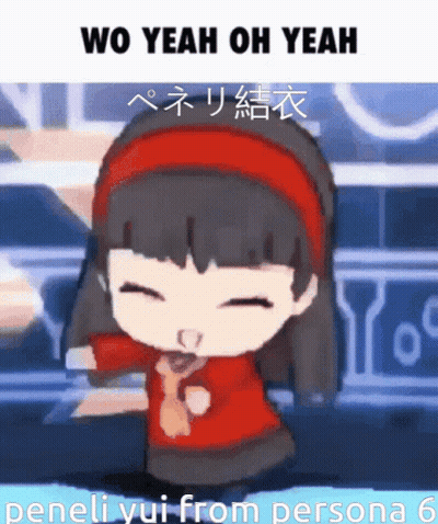 Cartoon Girl Dancing Wo Yeah Oh Yeah GIF