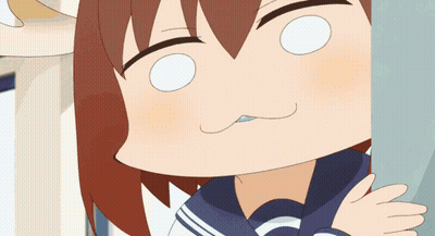 Cartoon Girl Eyes Closed Mouth Open GIF
