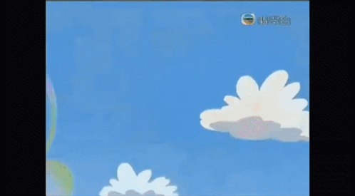 Cartoon Girl Flying Through The Air GIF