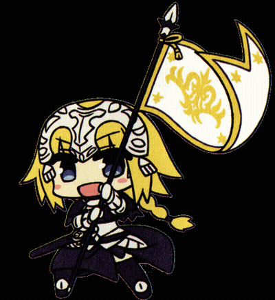 Cartoon Girl Holding Flag Saying EO GIF