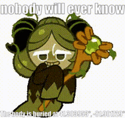 Cartoon Girl Holding Green Apple Nobody Will Ever Know GIF
