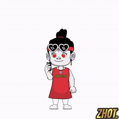 Cartoon Girl Holding Gun Enojada Angry