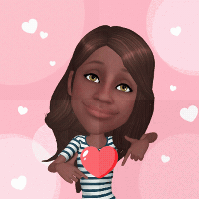 Cartoon Girl Holding Red Heart To Chest GIF