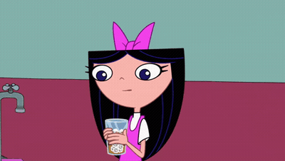 Cartoon Girl Holding Signs 5 And 0 GIF