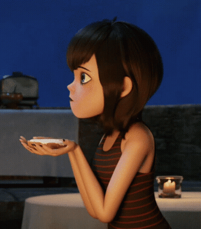 Cartoon Girl Holding Something GIF
