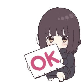 Cartoon Girl Holding Tablet And Pen Sticker